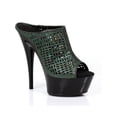 thumbnail image 1 of Ellie Shoes E-609-Kamila 6 Sparkle Mesh Mule 11 / Green, 1 of 6