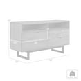 thumbnail image 6 of Aldo 4 Drawer Dresser in Brown Oak Wood with Black Metal Legs, 6 of 6