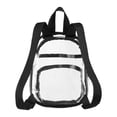 thumbnail image 2 of BAGedge Unisex Clear PVC Mini Backpack, Clear, 2 of 4
