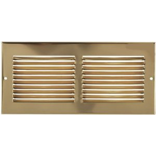 14" X 8" Brass Cold Air Return Vent Cover / Grille