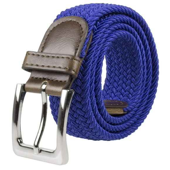 Canvas Elastic Fabric Woven Stretch Multicolored Braided Belts 2041-RoyalBlue-L