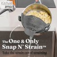 thumbnail image 2 of Silicone Pasta Strainer - Wide Mouth, Adjustable Clip-On Kitchen Gadget For Easy Noodle Draining & Vegetable/Fruit Filtering, 2 of 5