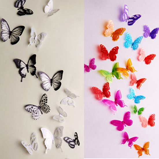 furniture fridge Butterfly stickers 18 blue & yellow butterflies wall art car 
