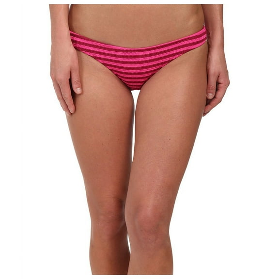 Volcom FIESTA PINK Broken Lines Tiny Bikini Swim Bottom, US X-Large
