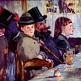 thumbnail image 2 of Manet, Edouard 20x20 White Modern Wood Framed Museum Art Print Titled - In the cafe Cabaret from Reichshoffen, 2 of 4