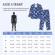 thumbnail image 4 of Balery Skull blue crystal flower Pijama para Hombre de Dos Piezas con Manga Larga, Conjunto de Dormir y Descanso Suave con Bolsillos-X-Large, 4 of 7