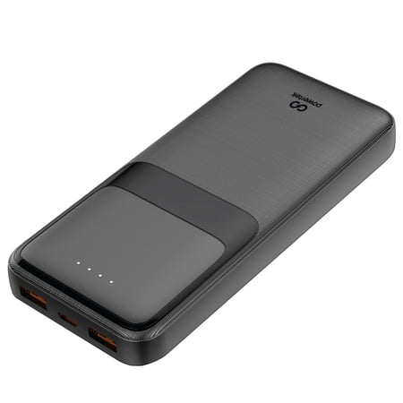 LIQUIPEL POWERTEK 20,000MAH PORTABLE CHARGER PD POWER BANK WITH USB-C – BLACK