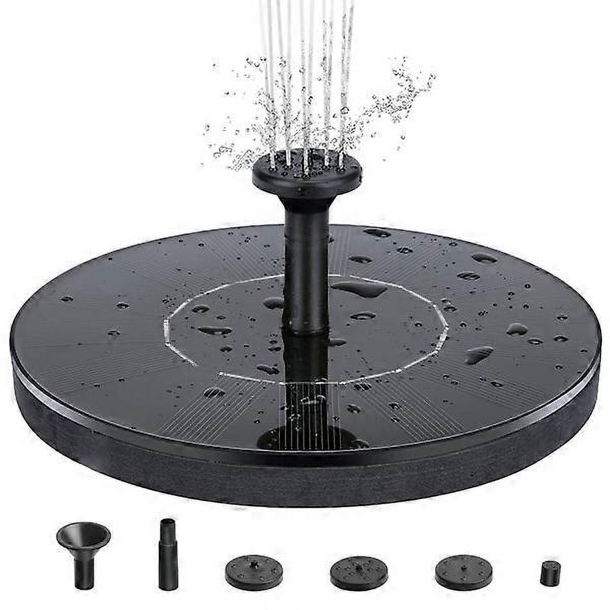 Fontaine d'Eau INF à Énergie Solaire 16 cm Noire_Perfect Gift
