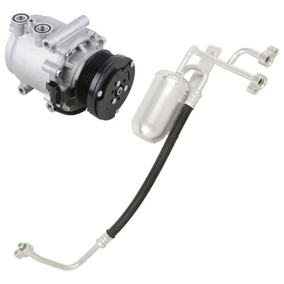 AC Compressor w/ A/C Drier For Ford Expedition & Lincoln Navigator 2003 2004 2005 2006 w/ Rear Air - BuyAutoParts