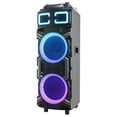thumbnail image 5 of Maxpower MPD1022 10" X 2 Karaoke Heavy Duty X-bass Bluetooth Speaker 7 Ch Eq Rechargeable & Mic, 5 of 5