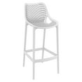 thumbnail image 2 of Luxury Commercial Living 3-Piece White Folding Outdoor Patio Bar Set 42.5", 2 of 7