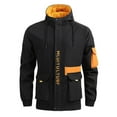 thumbnail image 4 of Men Autumn&Winter Long Sleeve Pockets Coats Hooded Blouse Jacket, 4 of 4
