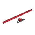 thumbnail image 2 of Woodworking Hole Ruler, Accurate Woodworking Hole Scribing Ruler Anodic Oxidation Treatment 360 Rotating Gauge  For Home Decorating, 2 of 8