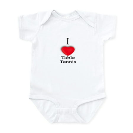 

CafePress - Table Tennis Infant Creeper - Baby Light Bodysuit Size Newborn - 24 Months