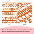 thumbnail image 4 of Uxcell Felt Letter Board Letters Numbers Symbols 3/4 inch Orange Alphabet Message Board Changeable, 4 of 6