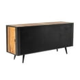 thumbnail image 2 of 71" Modern Rustic Black Natural and Rattan Buffet Server, 2 of 6