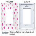 thumbnail image 3 of Yayeee Rocker Switch Wall Plate 2-Gang 4.7"x4.6" Home Decorative Outlet Cover, Purple Polka Dots, 3 of 6