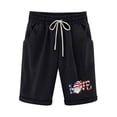 thumbnail image 4 of Iyufng Shorts for Women Plus Size 4Th of July Casual Linen Shorts Women,Cotton and Linen Fashionable Printing Elastic Waist Drawstring 5-inch Shorts, 4 of 4