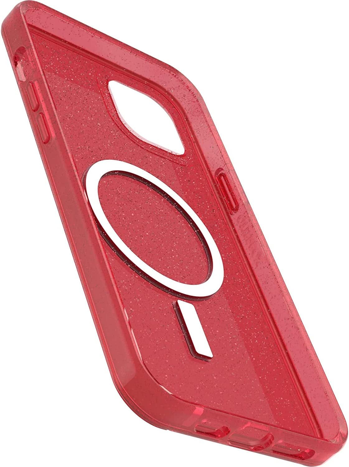 OtterBox Symmetry Soft Shell Back Cover Cell Phone Case for iPhone 14 Plus, Pinky Swear Red