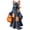 1Pack 7.8" #E, variant on 3.9 Inch Vintage Patchwork Ghost Decor Halloween Resin Ghost with Pumpkin Cute Rustic Fall Farmhouse Tabletop Figurine Decoration Accent for Home, 1Pack