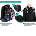 thumbnail image 7 of PetAmi Deluxe Pet Carrier Backpack, Heather Purple, 7 of 7