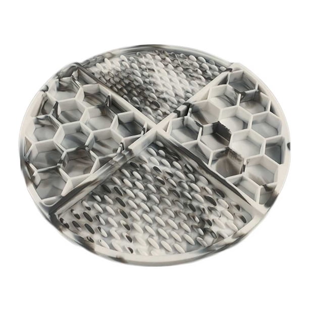 Greeniant Alfombrilla de alimentación Almohadilla Licky Ralentización Comer Multicolor Lavable Resistencia al desgaste Estable Anti-golpe Práctico Suministros para perros Gris Greeniant PT005058-10
