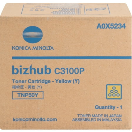 UPC: 0039281060304 | Konica Minolta KNMA0X5234 TNP50Y Toner Cartridge 1 Each