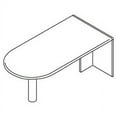 thumbnail image 2 of Lorell, LLR69415, Essentials Peninsula Desk Box 1/2, 1 Each, 2 of 4