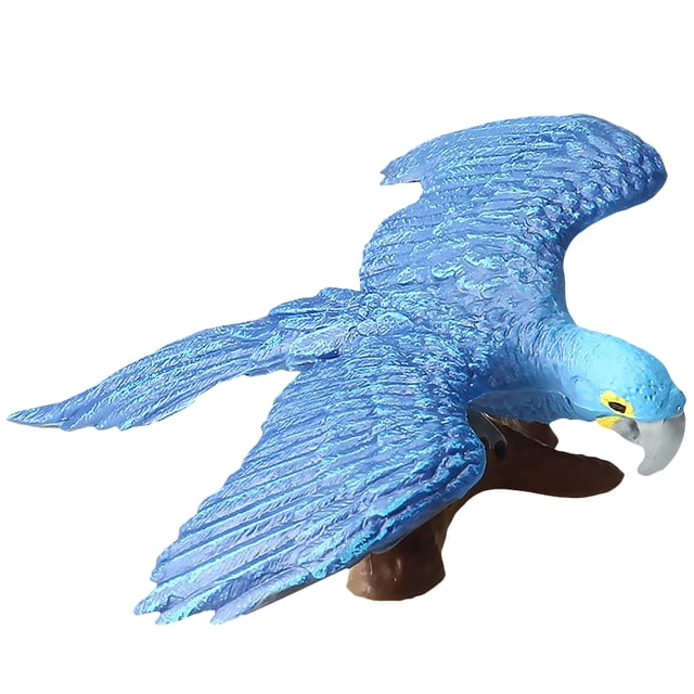Simulation Animal Model Kids Playing Toy Birds Model Cartoon Dolls Artificial Model Yellow, Blue and Navy (Booby)