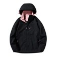 thumbnail image 1 of Women Jean Jacket,Women's Color Block Windproof Hooded Mountaineering Jacket, 1 of 2
