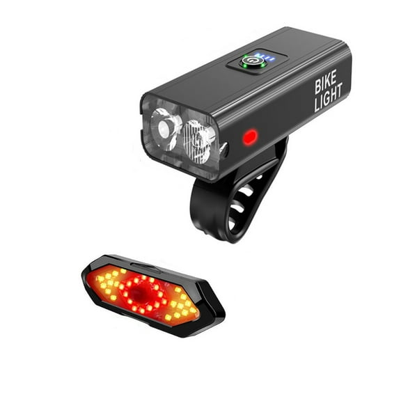 BallsFHK Bike Light Set,Rechargeable Bicycle Lights Set ,Front And Back Taillight Reflectors Waterproof Bike Lights For Night Riding/Cycling Safety