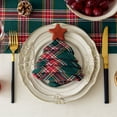 thumbnail image 5 of LanSuare Christmas Dinner Paper Placemats, 12x18Inch Buffalo Plaid Disposable Paper Placemats Green and Red Table Mats for Xmas Dinner , Kitchen Party Supplies, 5 of 6
