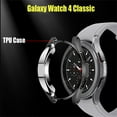 thumbnail image 2 of Case Compatible with Samsung Galaxy Watch 4 Classic 42mm 46mm TPU Plated all-around Anti-fall Screen protector cover for Galaxy Watch 4 Classic, 2 of 6