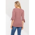 thumbnail image 3 of Boatneck 3/4 Tie Sleeve Maternity Knit Top, 3 of 3