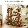 thumbnail image 4 of Resenkos Raised Garden Stands, Raised Planter Stands, Elevated Flower Stands,5-Tier 10 Potted Wood Plant Stand for Multiple Plants, 4 of 8