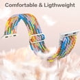 thumbnail image 3 of Comvin 4 Pack Braided Stretchy Solo Loop Compatible with Apple Watch Bands for Women 40mm 38mm 41mm 44mm 46mm 45mm 42mm 49mm, Adjustable Elastic Strap for iWatch Series 10 9 8 7 6 5 4 3 SE Ultra, 3 of 8