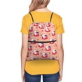 thumbnail image 4 of Rocae Bunny And Strawberry for Drawstring zipper Backpack Gym Backpack Bag for Men and Women, 4 of 6
