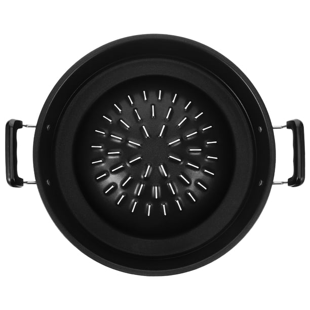 Sartén para barbacoa portátil, bandeja multifuncional para barbacoa, sartén para asar carne portátil para acampar