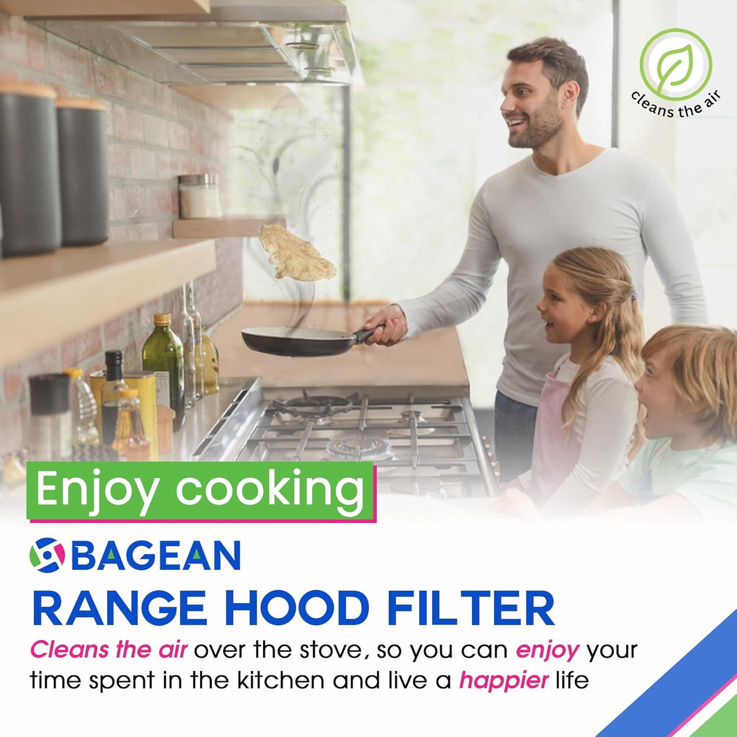 Stove Hood Vent Filter 11.60” x 11.22” BPQTAF S99010316 Compatible with Broan Range Hood Filter Replacement - Aluminum Mesh Kitchen Overhead Fan Screen - Blocks Grease & Filters Oven Air (1-Pk)
