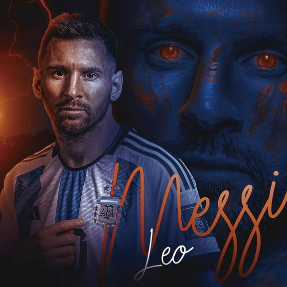 Lionel MesPoster The Goat Football Player Posters & Prints Bedroom Decor Silk Wall Art Gift Home Decor Unframe Poster 16x16inch 40x40cm