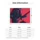 thumbnail image 5 of Fotbe Rock Skull Guitarist Manta de Franela con Estampado, Manta Ultrasuave para Cama, Sofá, Auto, Hipoalergénica y Antibolitas-50"x40", 5 of 6
