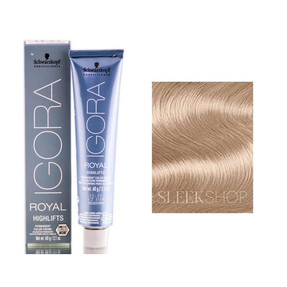 {12-0 Special Blonde Natural} Schwarzkopf Professional Igora Royal Highlifts w/ SLEEKSHOP Hair Rat Tail Steel Pin Comb for Scalp