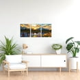 thumbnail image 5 of 3 Pieces Grand Teton Canvas Wall Art Sunflower National Park River Scene Picture Artwork Sunrise Mountain Landscape Print Painting for Living Room Bedroom Kitchen Home 12x16inchx3pcs, 5 of 5