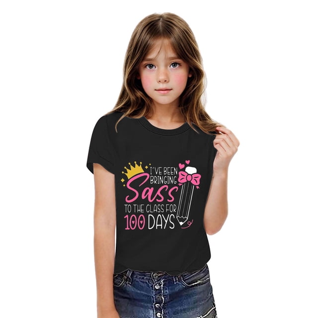 Fiudx Camiseta para Niños, Tejido Suave y Transpirable, Cuello Redondo, Manga Corta, Uso Diario Informal, Ideal para Niños y Niñas, Ideal para Las Cuatro Estaciones, Ideal para Regalar.