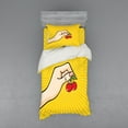 thumbnail image 2 of Ambesonne Fruit Bedding Set 4 Pcs, Retro Pop Art Cherries, Queen, Multicolor, 2 of 3