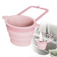 thumbnail image 2 of Sink Colander, Silicone Faucet Hanging Strainer, Collapsible & Foldable Drain Basket for Sink, Hanging Food Catcher with Faucet Clip, Collapsible Sink Filter for Dish Sponges, Food Waste Catching, 2 of 7