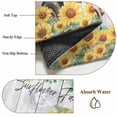 thumbnail image 6 of Sunflowers Trucks Area Rugs 4'x6', Washable Small Throw Rugs for Office Bathroom, Spring Farmhouse Eucalyptus Gray Wooden Indoor Outdoor Rug Non-Slip Low Pile Carpet Runner Reversible Floor Mats, 6 of 8