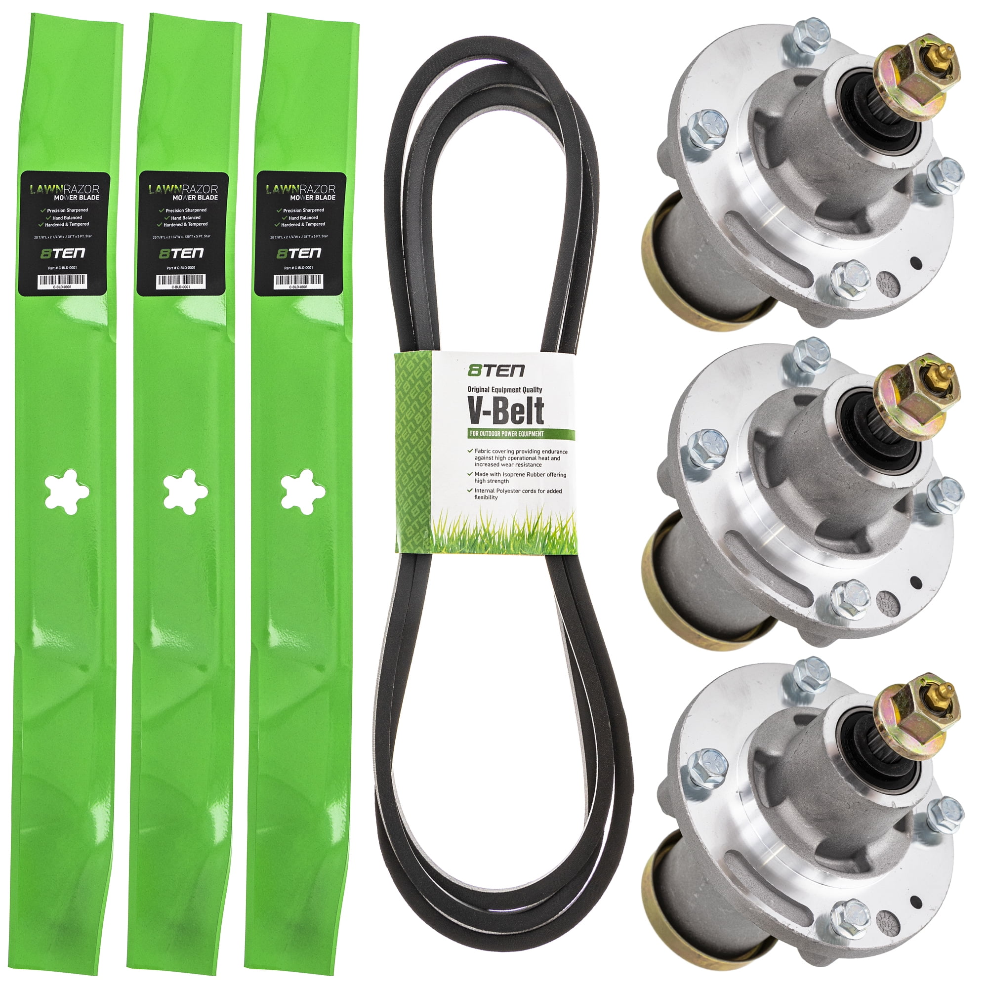 8TEN Blade Spindle Belt Kit for Husqvarna 61 inch MZ6128 FD61M