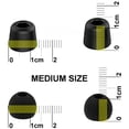thumbnail image 3 of 8pcs (BMF-BPH)- Medium (M) Premium Memory Foam and Silicone Replacement Earbuds Eartips for Jaybird X3, Freedom F5 and Jaybird RUN Bluetooth In Ear Earphones / Headphones, 3 of 6