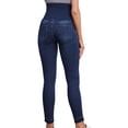 thumbnail image 4 of UJNDER Women's Maternity Jeans High Waisted Stretch Skinny Denim Comfort Fit Pull On Design Blue M, 4 of 9
